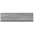 Mueble de TV de pared con luces LED gris Sonoma 140x31x38