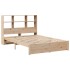 Cama con estantería sin colchón madera maciza de pino