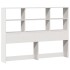 Cama con estantería sin colchón madera maciza blanca 160x200