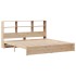 Cama con estantería sin colchón madera maciza de pino