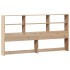 Cama con estantería sin colchón madera maciza de pino