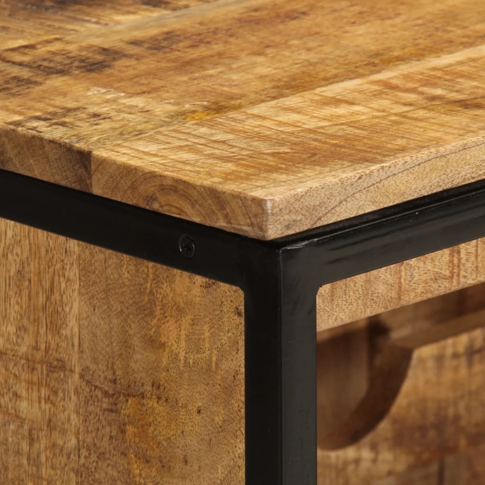 Botellero para 9 botellas madera maciza mango 55x33x70