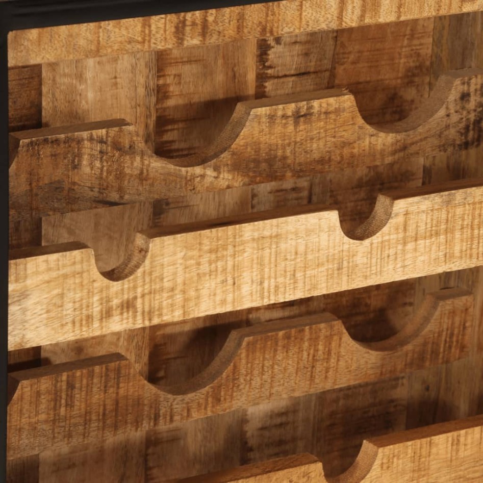 Botellero para 9 botellas madera maciza mango 55x33x70