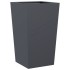 Jardineras 2 uds acero gris antracita 45x45x75