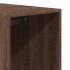 Armario madera de ingeniería color roble marrón 30x50x200