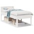 Estructura de cama sin colchón madera de pino blanca 90x200
