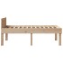 Estructura de cama sin colchón madera maciza de pino 80x200