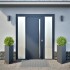 Jardineras 2 uds acero gris antracita 40x34,5x70