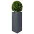 Jardineras 2 uds acero gris antracita 40x34,5x70