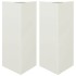 Jardineras triangulares 2 uds acero blanco 40x34,5x70
