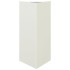Jardineras triangulares 2 uds acero blanco 40x34,5x70