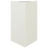 Jardineras triangulares 2 uds acero blanco 50x43x75