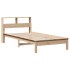 Cama con estantería sin colchón madera maciza de pino 90x190