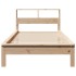 Cama con estantería sin colchón madera maciza de pino 90x190