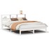 Cama con estantería sin colchón madera maciza blanca 120x190