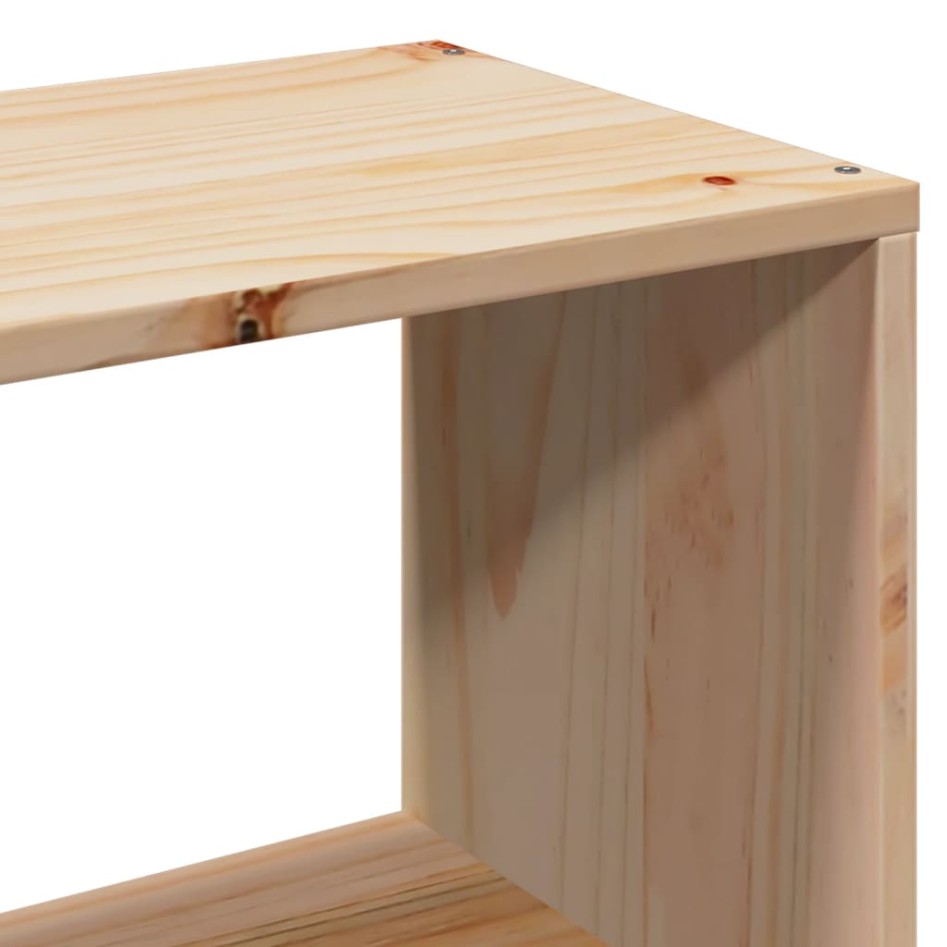 Cama con estantería sin colchón madera maciza 100x200