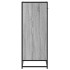 Zapatero madera de ingeniería y metal gris Sonoma 75x38x97,5