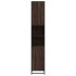 Armario de baño madera y metal marrón roble 35x37,5x188,5