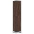 Armario de baño madera y metal marrón roble 35x37,5x188,5