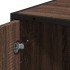 Armario de baño madera y metal marrón roble 35x37,5x188,5