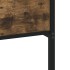 Estructura de cama sin colchón madera roble ahumado 120x200