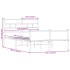 Estructura de cama sin colchón madera roble ahumado 120x200