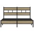 Estructura de cama sin colchón madera roble Sonoma 140x200