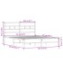 Estructura de cama sin colchón madera roble Sonoma 140x200