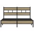 Estructura de cama madera de ingeniería roble Sonoma 160x200