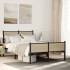 Estructura de cama sin colchón madera roble Sonoma 120x200