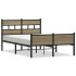 Estructura de cama sin colchón madera roble Sonoma 120x200