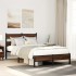 Estructura de cama sin colchón madera marrón roble 120x200