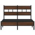 Estructura de cama sin colchón madera marrón roble 120x200