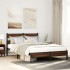 Estructura de cama sin colchón madera marrón roble 150x200