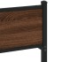Estructura de cama sin colchón madera marrón roble 150x200