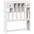 Cama con estantería sin colchón madera maciza blanca 100x200