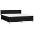 Cama box spring con colchón tela negro 180x200