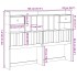 Cabecero de cama almacenaje madera maciza pino blanco 140