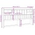 Cabecero de cama almacenaje madera maciza pino marrón 180