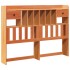 Cabecero de cama almacenaje madera maciza pino marrón 150