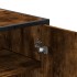 Zapatero de madera y metal roble ahumado 75x38x97,5
