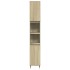 Set de muebles de baño 3 pzas madera contrachapada roble