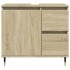 Set de muebles de baño 3 pzas madera contrachapada roble