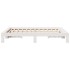 Estructura de cama sin colchón madera de pino blanca 140x200