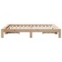 Estructura de cama sin colchón madera maciza de pino 160x200
