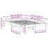 Estructura de cama sin colchón madera de pino blanca 140x190
