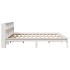Cama sin colchón madera maciza de pino blanca 180x200