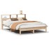 Estructura de cama sin colchón madera de pino blanco 150x200