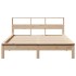 Estructura de cama sin colchón madera maciza de pino 135x190