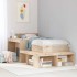 Estructura de cama sin colchón madera maciza de pino 80x200
